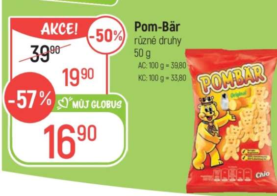 Pom-Bär různé druhy