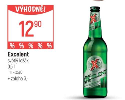 Excelent světlý ležák 0,5 l