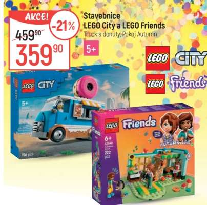 Stavebnice LEGO City a LEGO Friends