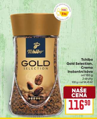 Tchibo Gold Selection, Crema Instantní káva