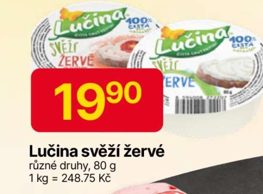 Lučina svěží žervé