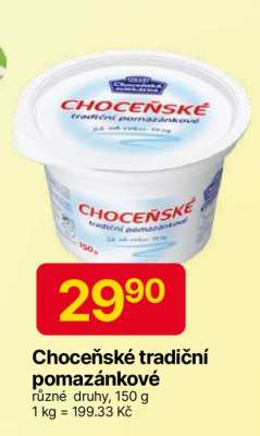 Choceňské tradiční pomazánkové