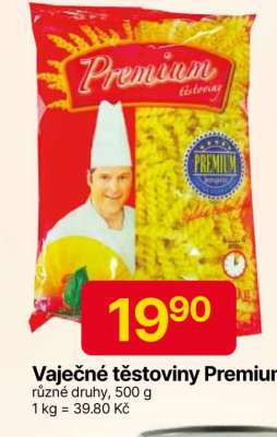 Vaječné těstoviny Premium