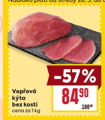 Vepřová kýta bez kosti