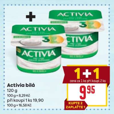 Activia bílá