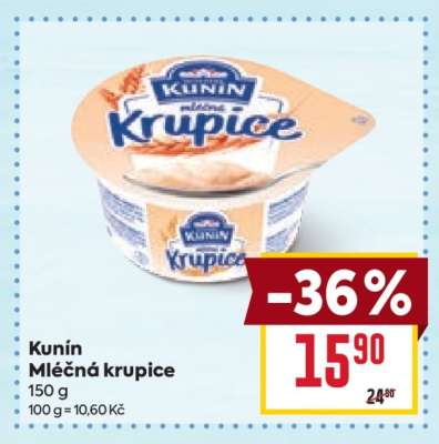 Kunín Mléčná krupice