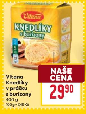 Vitana Knedlíky v prášku s burizony