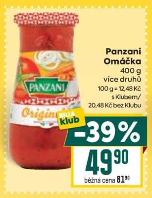 Panzani Omáčka