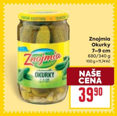 Znojmia Okurky 7–9 cm