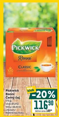 Pickwick Ranní, černý čaj
