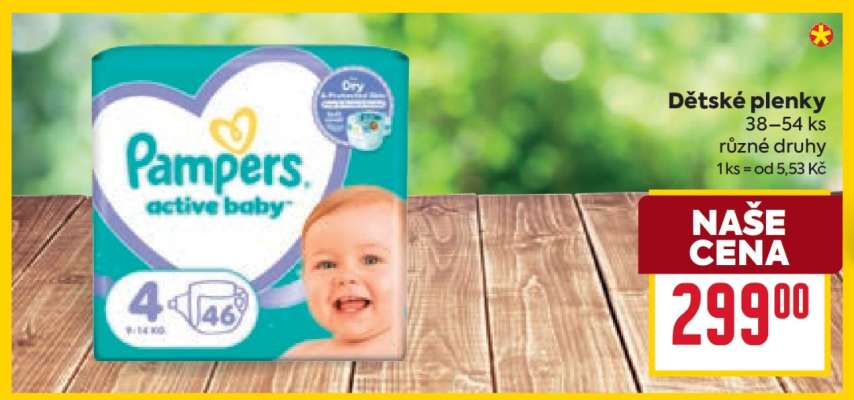 Dětské plenky Pampers active baby