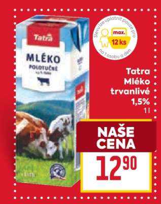 Tatra Mléko trvanlivé 1,5%