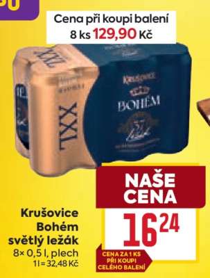 Krušovice Bohém světlý ležák