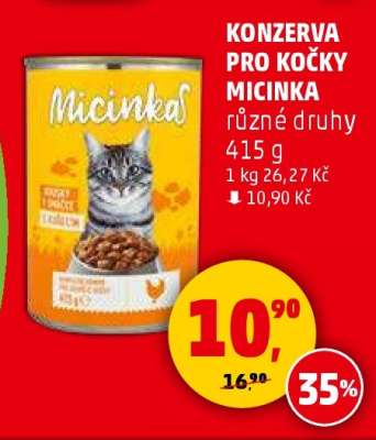 KONZERVA PRO KOČKY MICINKA