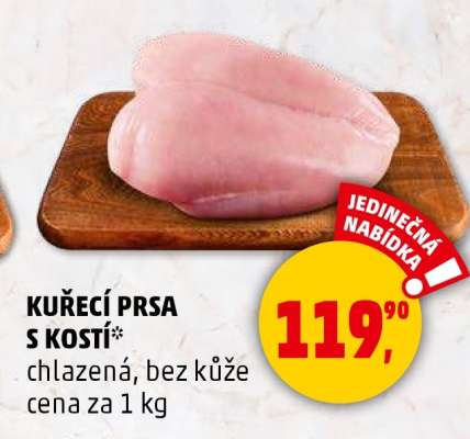 Kuřecí prsa s kostí