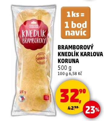 BRAMBOROVÝ KNEDLÍK KARLOVA KORUNA