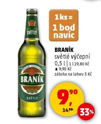 BRANÍK světlé výčepní 0,5 l