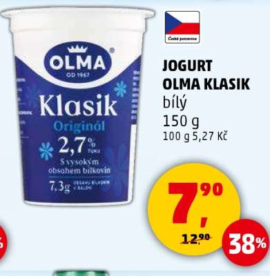 JOGURT OLMA KLASIK bílý