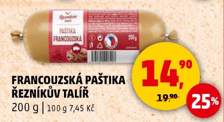 FRANCOUZSKÁ PAŠTIKA ŘEZNÍKŮV TALÍŘ
