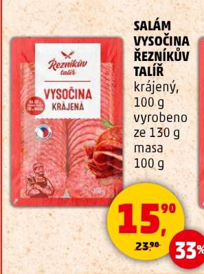 SALÁM VYSOČINA ŘEZNÍKŮV TALÍŘ