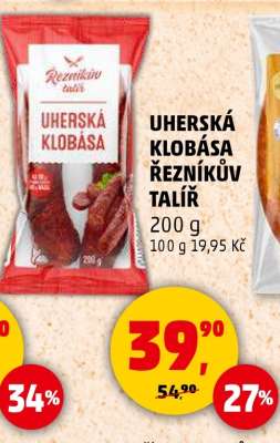 UHERSKÁ KLOBÁSA ŘEZNÍKŮV TALÍŘ