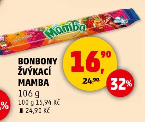 BONBONY ŽVÝKACÍ MAMBA*
