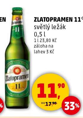 Zlatopramen 11 světlý ležák