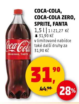 COCA-COLA, COCA-COLA ZERO, SPRITE, FANTA