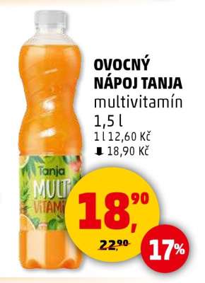 OVOCNÝ NÁPOJ TANJA multivitamín