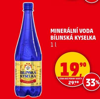 Minerální voda Bílinská kyselka
