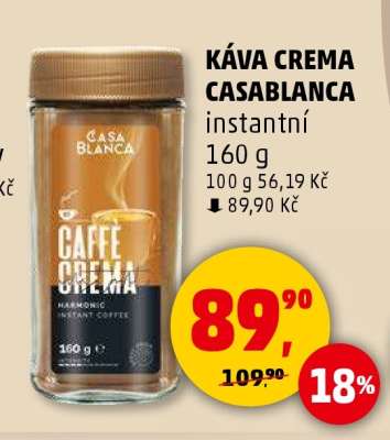 KÁVA CREMA CASABLANCA