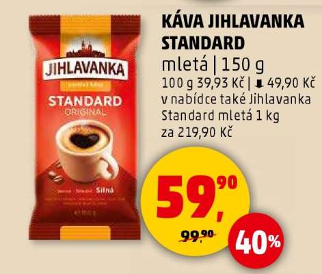 KÁVA JIHLAVANKA STANDARD