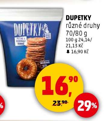 Dupetky různé druhy