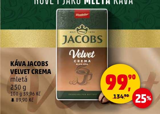 Káva Jacobs Velvet Crema