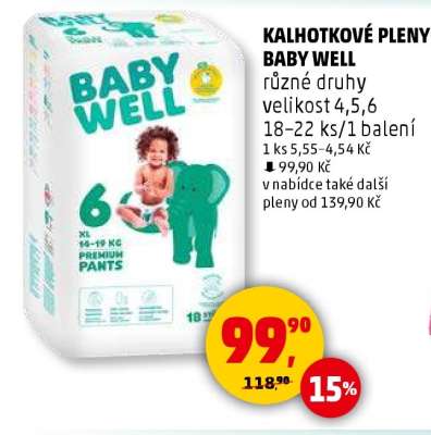 Kalhotkové pleny Baby Well