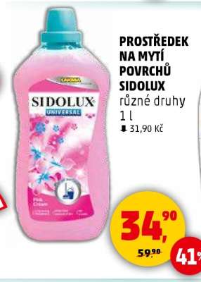 PROSTŘEDEK NA MYTÍ POVRCHŮ SIDOLUX