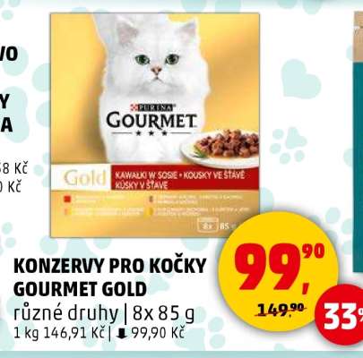 KONZERVY PRO KOČKY GOURMET GOLD*