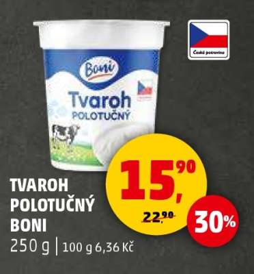 TVAROH polotučný BONI