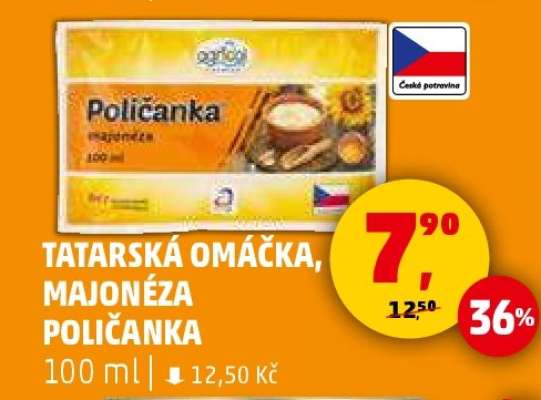 TATARSKÁ OMÁČKA, MAJONÉZA POLIČANKA