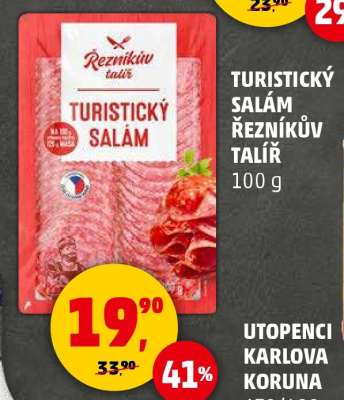 TURISTICKÝ SALÁM ŘEZNÍKŮV TALÍŘ
