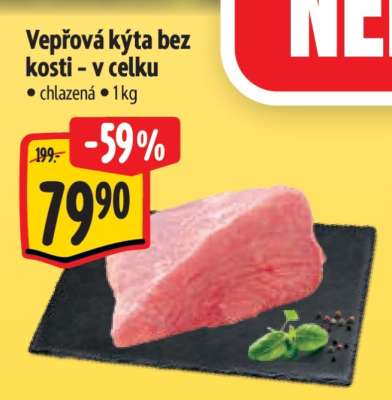 Vepřová kýta bez kosti – v celku
