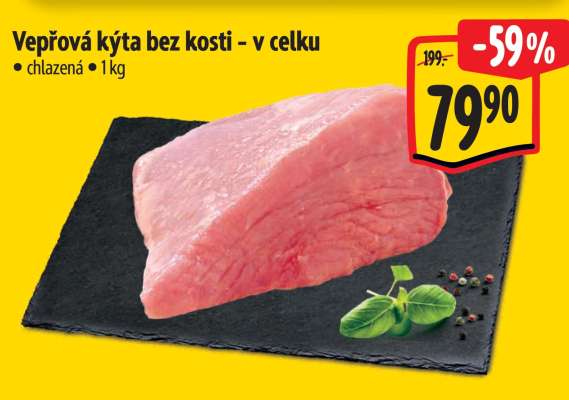 Vepřová kýta bez kosti – v celku