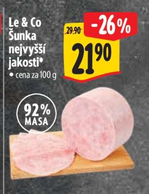 LE & CO Šunka nejvyšší jakosti