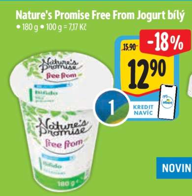 Nature’s Promise Free from Jogurt bílý