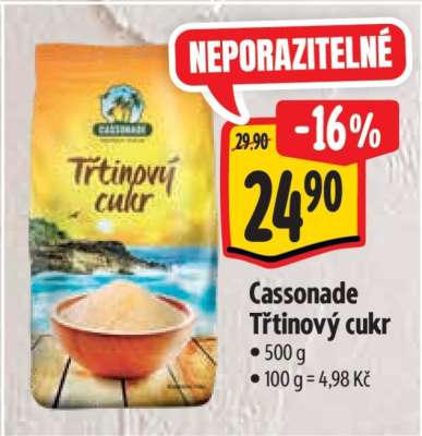 Cassonade Třtinový cukr