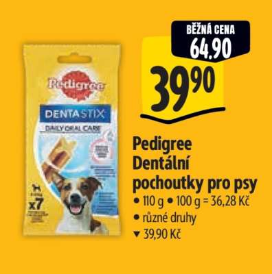 PEDIGREE Dentální pochoutky pro psy