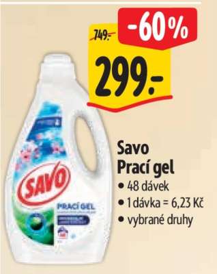 Savo Prací gel