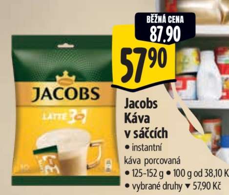 Jacobs káva v sáčcích