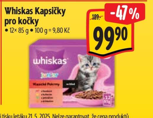 Whiskas kapsičky pro kočky