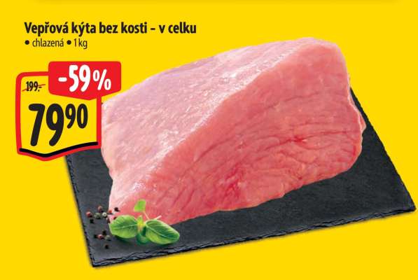 Vepřová kýta bez kosti – v celku
